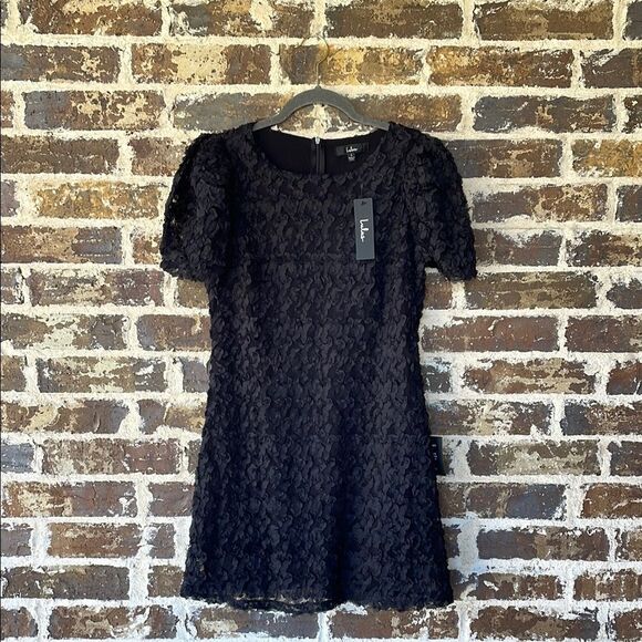 NWT Lulus Always For You Black Puff Sleeve Mini Dress Size Small - Picture 3 of 9